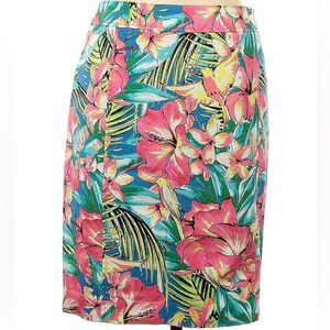 Ann Taylor LOFT Tropical Print Skirt Size 6 NWOT